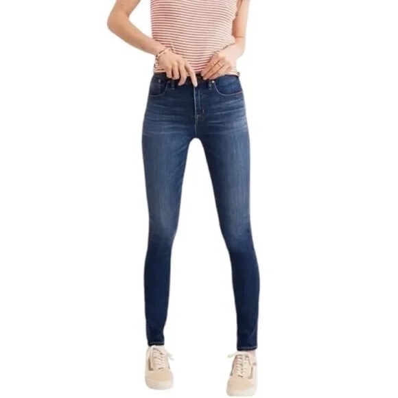 Madewell Denim - Madewell 9” High Rise Skinny Women's Blue Jeans in Polly Wash Size 25